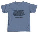We are still standing- black&nbsp;, a Blue Jean Comfort Colors Unisex Tee (back-view)