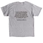 We are still standing- black&nbsp;, a Sport Grey Classic Unisex Tee (back-view)