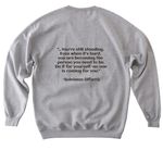 We are still standing- black&nbsp;, a Sport Grey Softstyle Crewneck Sweatshirt (back-view)