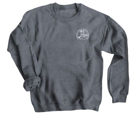 Classic CFRF Merch, a Dark Heather Crewneck Sweatshirt