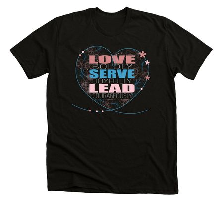 Love Boldly Spring, a Solid Black Blend Premium Unisex Tee