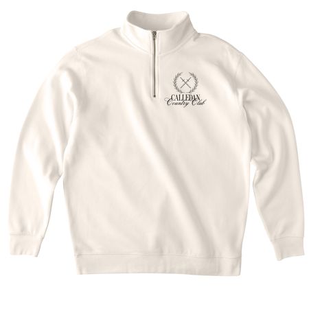 Calledan Country Club - half zip, a Bone Midweight Quarter Zip Pullover