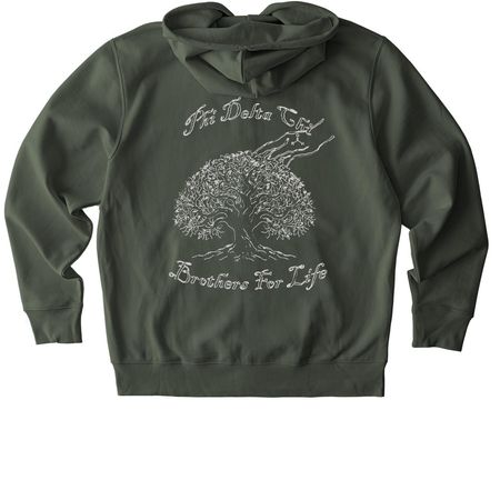 The Aldehyde Zipper Jacket, a Khaki Green Stanley/Stella Unisex Cultivator 2.0 Zip Up Pullover Hoodie