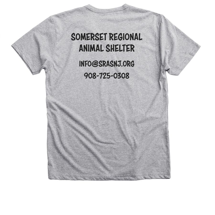 SRAS Winter 2021 Campaign, a Athletic Heather Premium V-Neck Tee (back-view)