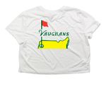 Vaughan Family Reunion 2026, a White Women?s Flowy Cropped Tee (back-view)