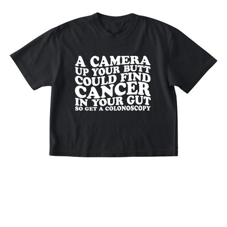Butt Stuff Saves Lives, a Black Comfort Colors Boxy Tee