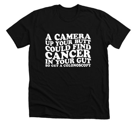 Butt Stuff Saves Lives, a Solid Black Blend Premium Unisex Tee