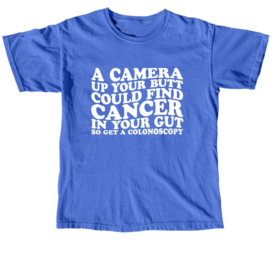 Butt Stuff Saves Lives, a Flo Blue Comfort Colors Unisex Tee