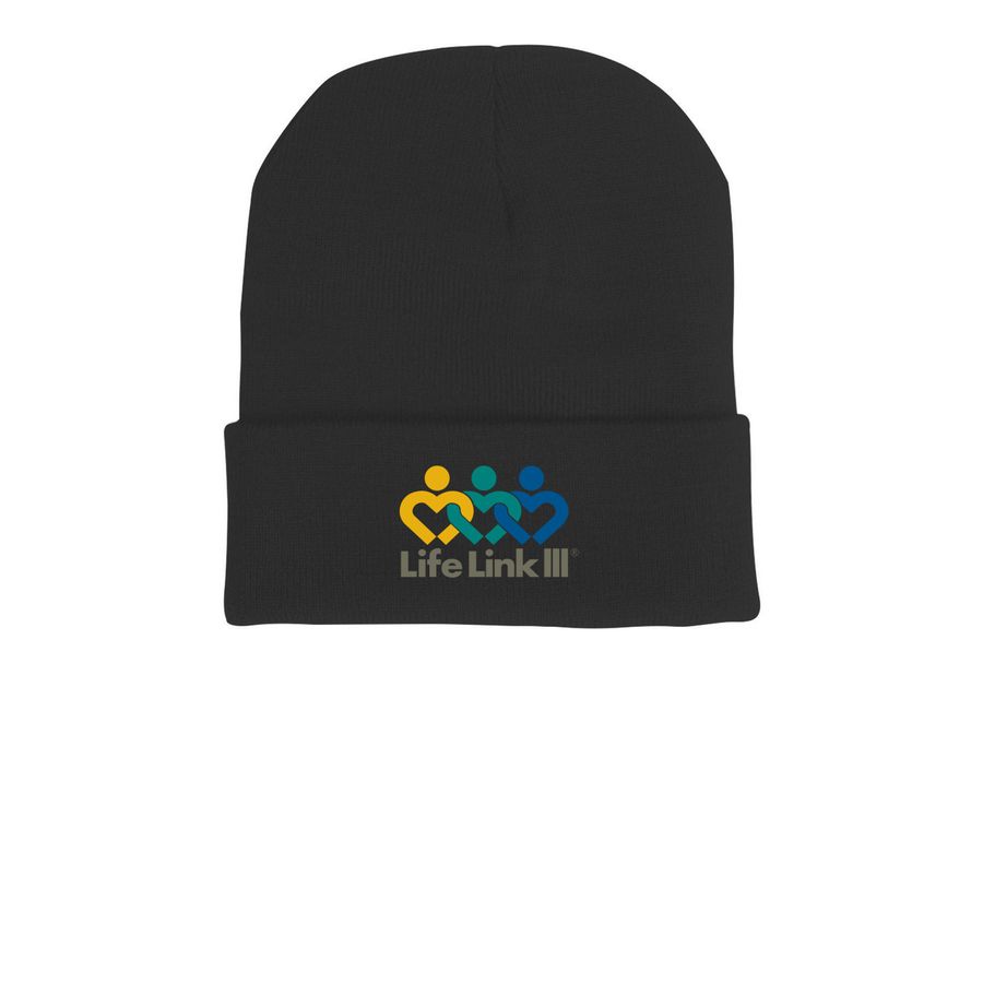 LLIII Beanie Collection, a Black Printed Cuffed Beanie