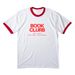 Book Clurb for WFP, a White/ Red Cotton Ringer Tee
