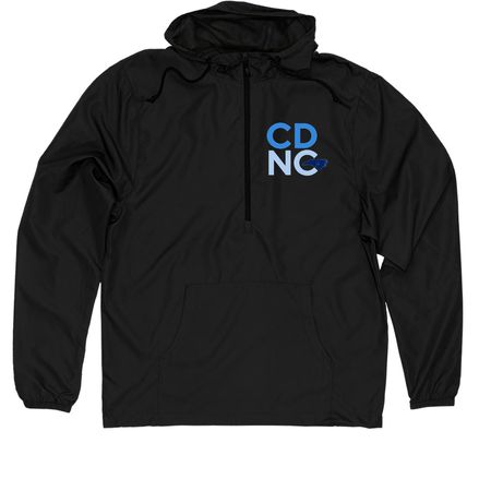 CDNC Jacket Collection, a Black Quarter-Zip Windbreaker