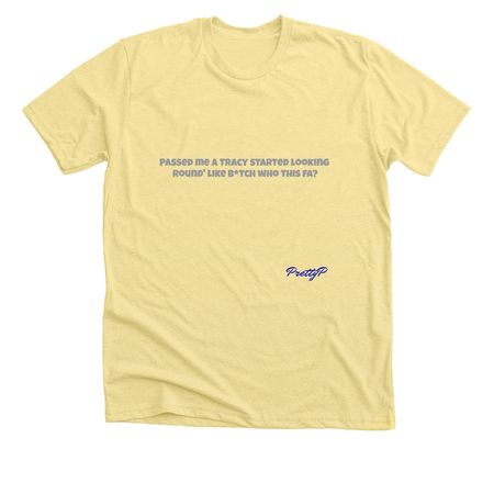 Roll Up Merch, a Heather Yellow Gold Premium Unisex Tee