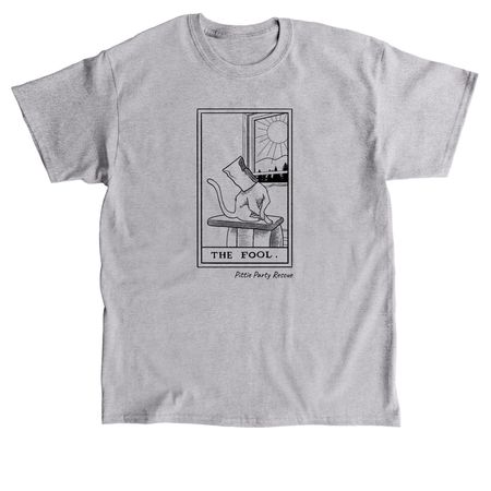 Spooky Collection: The Fool Tarot Card, a Sport Grey Classic Unisex Tee