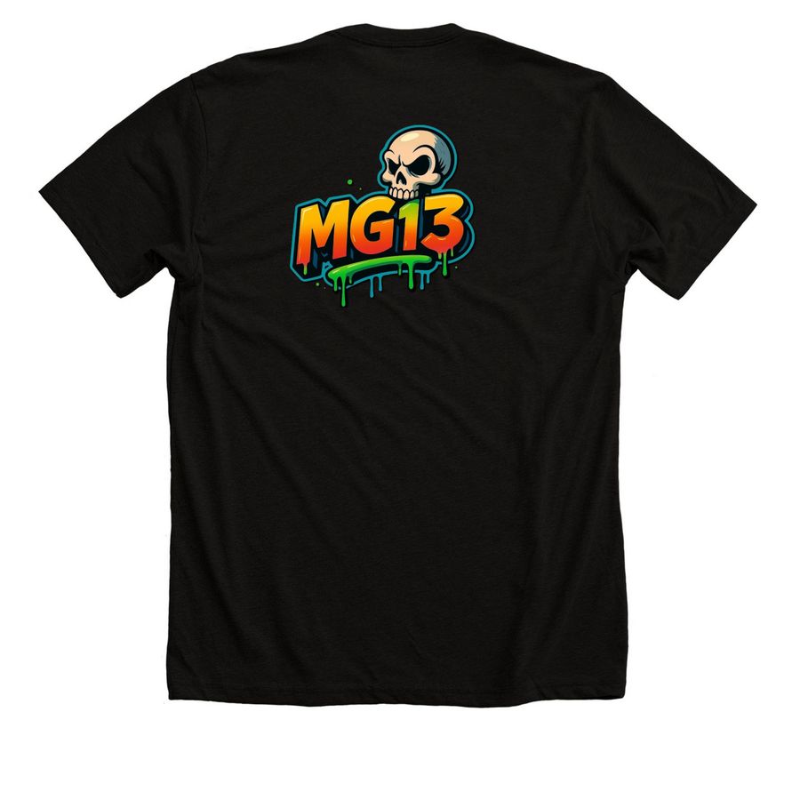 Yerrr Tee/Hoodie/Crewneck/Long Sleeve Tee&nbsp;, a Solid Black Blend Premium Unisex Tee (back-view)