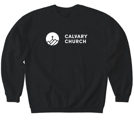 Calvary Church T-Shirt & Sweatshirts, a Black Softstyle Crewneck Sweatshirt