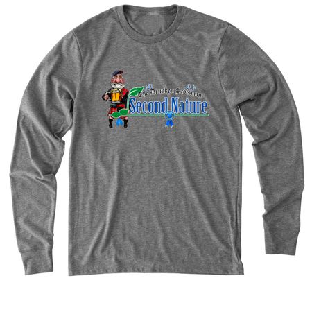 Second Nature's - Drunken Scotsman Collection, a Aluminum Grey Allmade Eco Triblend Long Sleeve Tee