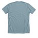DSDN 2026 Retreat, a Heather Blue Lagoon Premium Unisex Tee (back-view)
