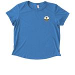 Second Baptist 2026, a Azure Blue Allmade Eco Triblend Women?s Scoop Neck Tee (back-view)