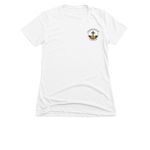 Second Baptist 2026, a White Women's Slim Fit Tee (back-view)