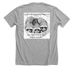 Bandit Alert, a Athletic Heather Premium Unisex Tee (back-view)