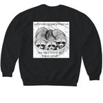 Bandit Alert, a Black Softstyle Crewneck Sweatshirt (back-view)