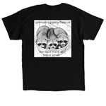 Bandit Alert, a Black Classic Unisex Tee (back-view)