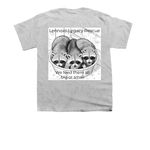 Bandit Alert, a Sport Grey Youth Unisex Tee (back-view)