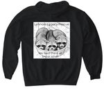 Bandit Alert, a Black Gildan Softstyle Pullover Hoodie (back-view)