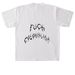 + FUCK COLONIALISM (DOUBLE SIDED) +, a White Heavyweight Garment Dye Tee (back-view)