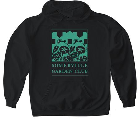 Somerville Garden Club Shirt&nbsp;, a Black Gildan Softstyle Pullover Hoodie