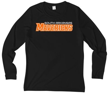 Performance Mavericks, a Black Women's UV Performance Long Sleeve Tee