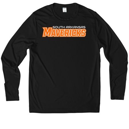 Performance Mavericks, a Black UV Performance Long Sleeve Tee
