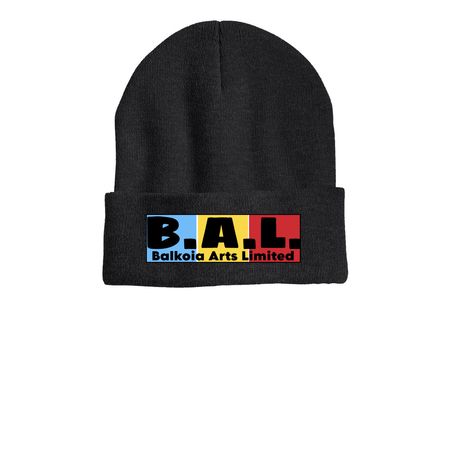 Balkoia Arts Limited, a Heather Charcoal Printed Cuffed Beanie