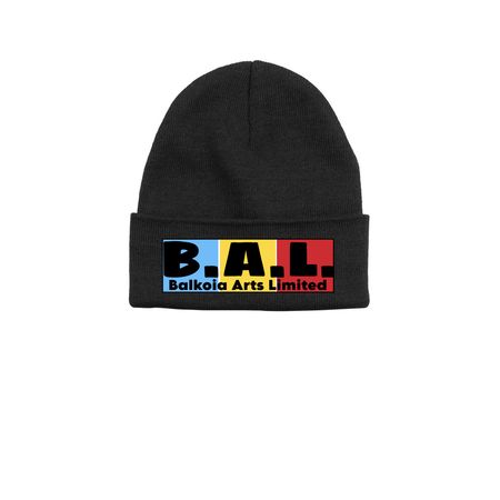 Balkoia Arts Limited, a Black Printed Base Camp Beanie