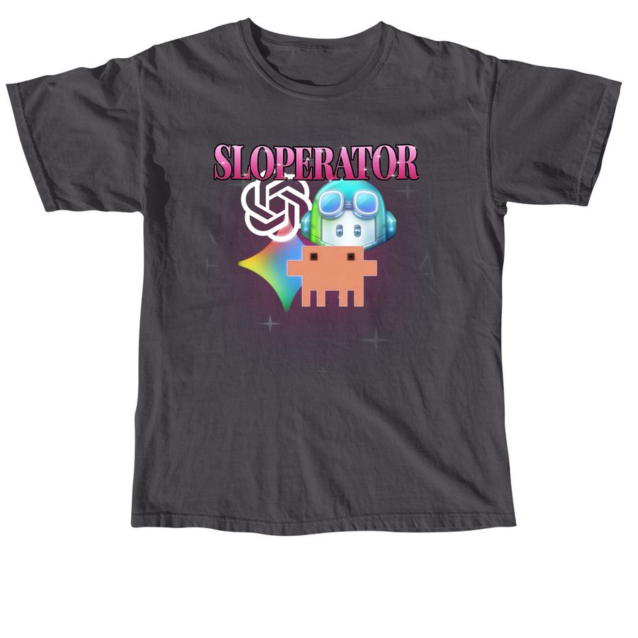 sloperators only, a Graphite Comfort Colors Unisex Tee