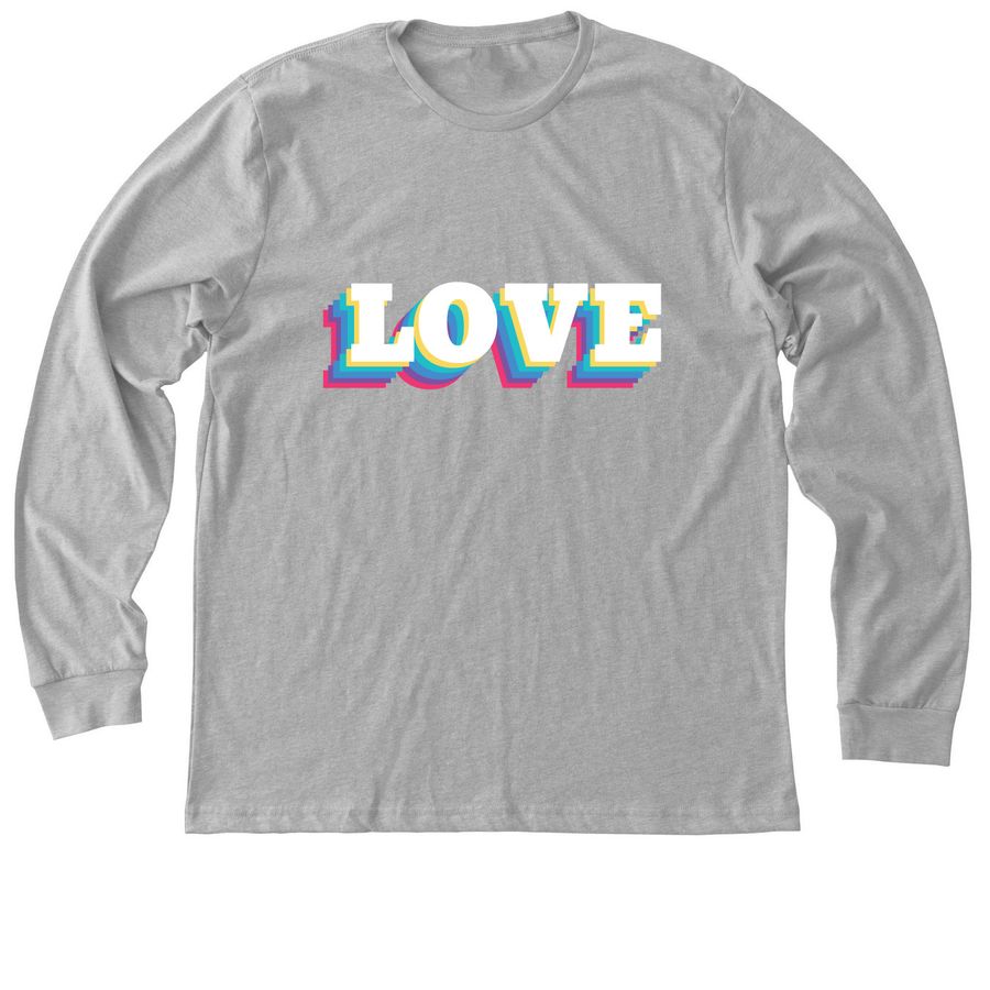 Love Shirt, a Athletic Heather Premium Long Sleeve Tee