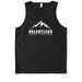 White Letter Tanks, a Deep Black Allmade Eco Triblend Tank