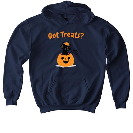 Got Treats?, a Navy Softstyle Youth Pullover Hoodie