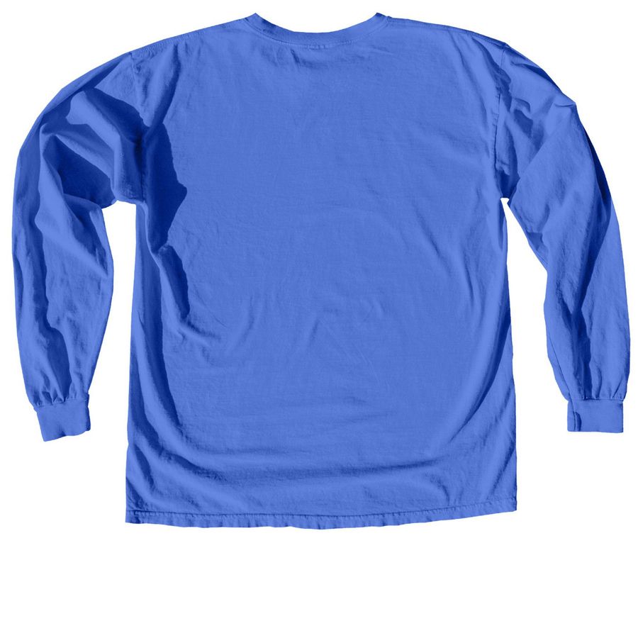 Under the Same Moon | Sully Shirts, a Flo Blue Comfort Colors Long Sleeve Tee (back-view)