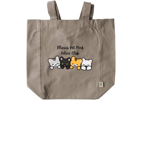 Kitty Friends, a Pumice Recycled Cotton Tote Bag