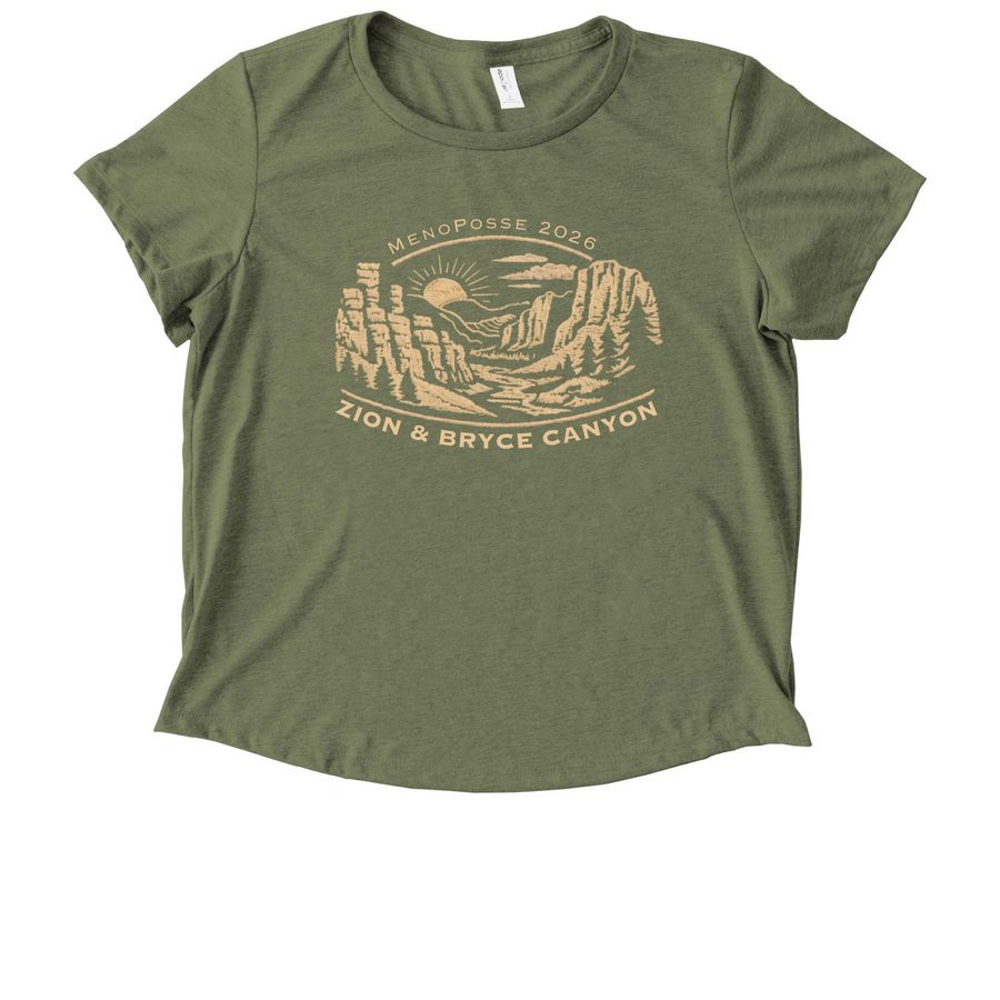 Trail Sisters Collection&nbsp;, a Olive You Green Allmade Eco Triblend Women?s Scoop Neck Tee