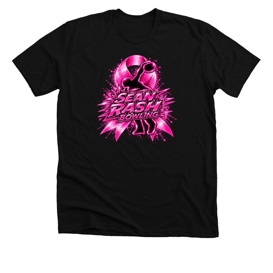 Sean Rash Bowling Breast Cancer Awareness Shi, a Solid Black Blend Premium Unisex Tee