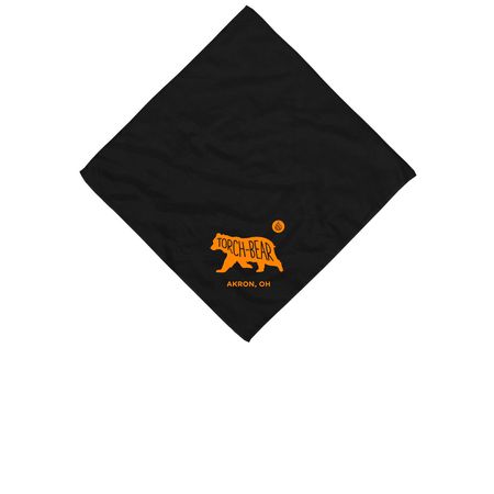 Pet Bandana, a Black Cotton Bandana