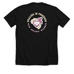 "I'm Fine", a Solid Black Blend Premium Unisex Tee (back-view)