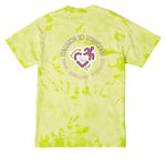 "I'm Fine", a Lemon Lime Crystal Tie Dye Tee (back-view)
