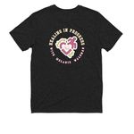 "I'm Fine", a Space Black Allmade Youth Eco Triblend Tee (back-view)