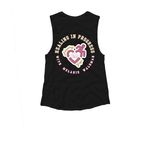 "I'm Fine", a Black Women's Muscle Tank (back-view)