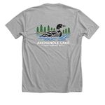 Shirts with Color Logo, a Athletic Heather Premium Unisex Tee (back-view)