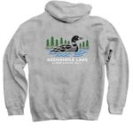 Shirts with Color Logo, a Sport Grey Pullover Hoodie (back-view)