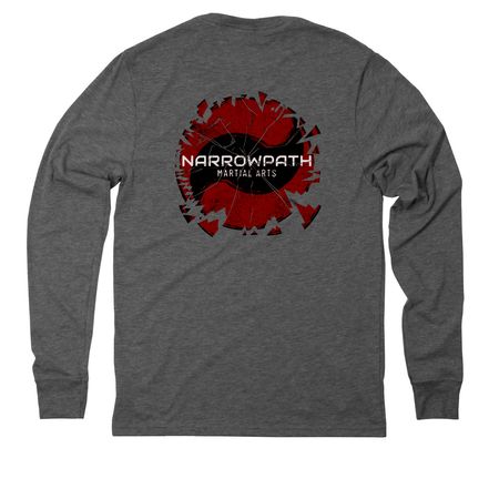 Narrowpath Martial Arts, a Aluminum Grey Allmade Eco Triblend Long Sleeve Tee